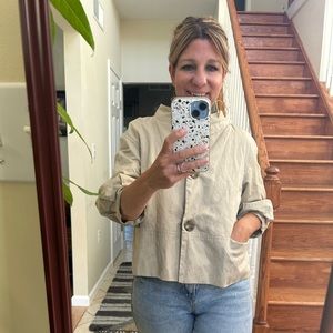 Vince tan jacket; size L